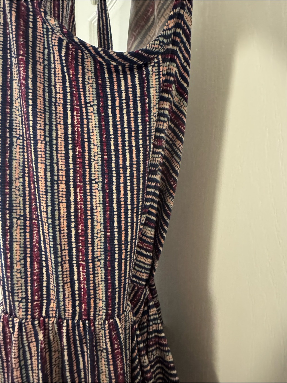 BCBGeneration Striped Pull On Jumpsuit in Navy and Pink - Picture 10 of 10